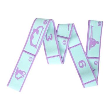 Imagem de Alça de ioga – Elástico de 8 seções | Resistência às faixas de treino – Flexibilidade da perna Elástica 8 Seções Crianças Exercício de Alongamento Dança Pilates Ginástica Fitness Casa Crianças Casa