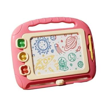 Imagem de Quadro Magnético Para Desenho Infantil Brinquedo Montessori Quebra-Cab