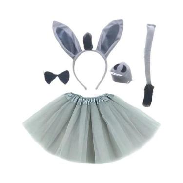 Imagem de Fantasia De Cosplay De Burro Para Crianças E Adultos, Com Tiara, Grava
