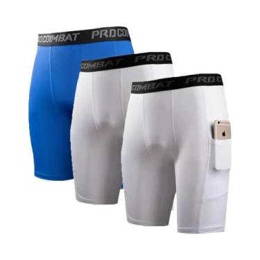 Imagem de Conjunto De 3 Cuecas Boxer Masculinas M-XXL De Secagem Rápida, Preto E