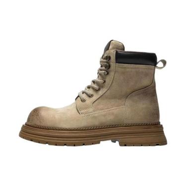 Imagem de Botas Masculinas De Cano Alto Para Outono/Inverno, Sola Grossa, Resist