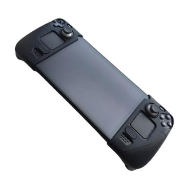 Imagem de Capa protetora para Steam Deck/OLED, protetor de acessórios de silicone, capa macia (preto)