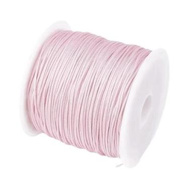 Imagem de Cordão De Nylon Vermelho 100m 0.8mm Trançado Para Pulseiras De Miçanga