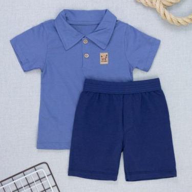Imagem de Conjunto Polo Infantil com Bermuda Elegância e Frescor - Era Uma Vez, 