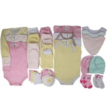 Imagem de Kit C/29 Pçs Roupas Bebes Ribana Enxoval Para Recém Nascido - Taya Bab