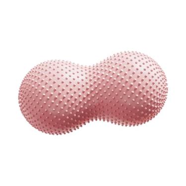 Imagem de oshhni Bola de Equilíbrio Peanut Fitness, Cadeira Sensorial com Movimento, Assento para Mulheres, Homens e Crianças, Academia em Casa, Meninas e Meninos, Rosa