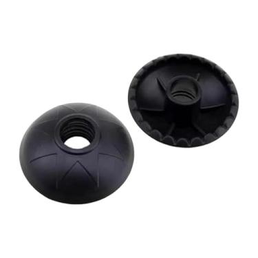 Imagem de simhoa Conjunto de 2 protetores de ponta de reposição para bastões de caminhada, cestos leves e impermeáveis ​​para proteção contra lama.