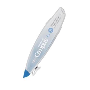 Imagem de KOKUYO Fita corretiva, 0,22 polegadas (5,5 mm) de largura para caderno pautado B de 6 mm, 6 m de comprimento, azul, importação do Japão (TW-MNT345)