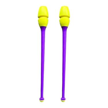 Imagem de UGPLM 2 Bastões de Ginástica Rítmica, Ferramenta para Crianças e Adultos, 35 cm de Comprimento, Acessórios de Ginástica para Treinamento, Style I