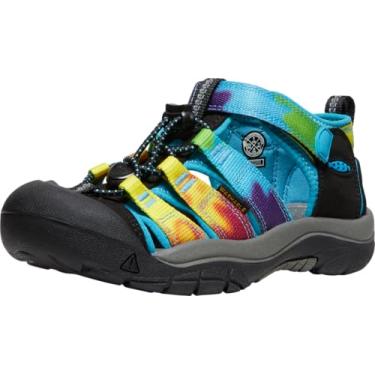 Imagem de Sandália infantil unissex KEEN Newport H2, Rainbow Tie Dye, 3 Big Kid