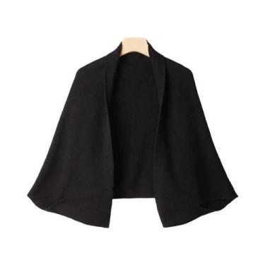 Imagem de Xale Cardigan De Lã Pura Macio E Quente Para Mulheres, Multifuncional,