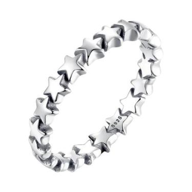 Imagem de Anel De Noivado E Casamento Feminino Em Prata Esterlina 925 Com Zircôn