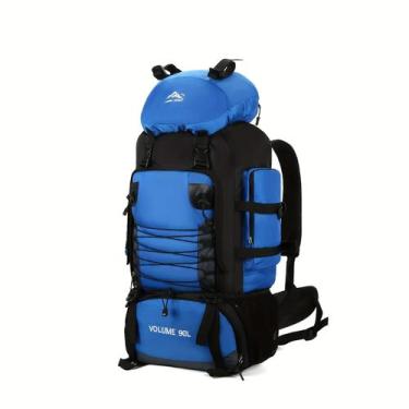 Imagem de Mochila Mochilão Acampamento Mochila Pesca Trilha Viagem Camping 90L R