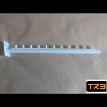 Imagem de Expositor Rt Arara Inclinado Cabideiro Parede - 5 Unidades - Brasil Es