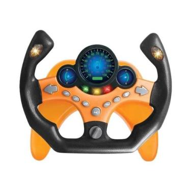 Imagem de Brinquedo De Volante Elétrico Para Crianças Com Luz E Som, Carro Educa