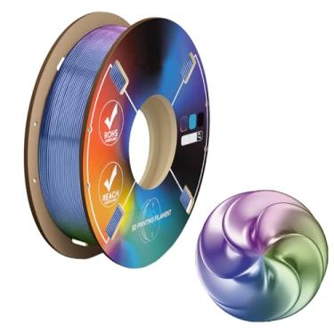 Imagem de Filamento PLA 1,75 mm, carretel de filamento de impressora 3D de 200 g, alta precisão dimensional +/- 0,02 mm, material de impressão sem emaranhados compatível com a maioria das impressoras FDM - roxo