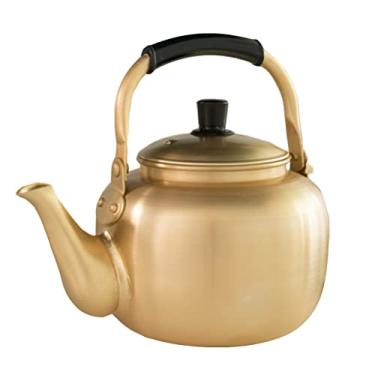 Imagem de Fogão de acampamento Chaleira de chá de alumínio de 3L Bule de vinho de arroz tradicional Anti-vazamento Vinagre Garrafa de chá de leite Difusor Chaleira filtrável para sopa Dongdongju ou qualquer rec