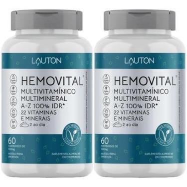 Imagem de Kit 2X Hemovital Multivitamínico - 60 Cápsulas - Lauton Nutrition-Masculino