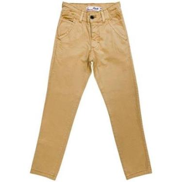 Imagem de Calça Juvenil Look Jeans Sarja - VERDE CIPO - 10-Masculino