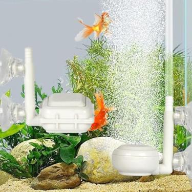 Imagem de LQMBABY Acessórios para bombas de ar de pedra bolha de aquário c, pedra de ar de peixe minúsculo ultra-alto dissolvido difusor de balde de pedra de ar é super pequeno para peixes de aquário e pequenos