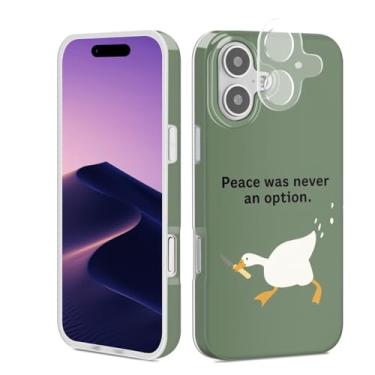 Imagem de GEQCDBN Capa protetora para celular compatível com iPhone 17, moderna, fofa, engraçada, feminina, macia, fina, TPU (poliuretano termoplástico) à prova de choque, estética para mulheres e meninas, 6,1