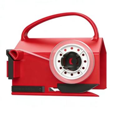 Imagem de Fockety Cortador de Papel de Embrulho e Dispensador de Fita Adesiva, Ferramenta para Cortar Papel de Embrulho, Cortador de em Rolo com 2 Fitas Adesivas para Aniversários