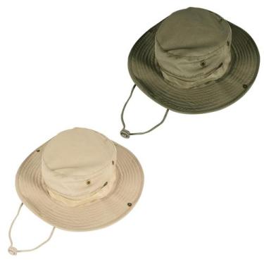 Imagem de Sun Hats ZOORON Bucket Hat UPF 50+, pacote com 2 unidades, verde bege