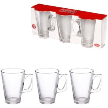 Imagem de Caneca de Vidro LA Vie 210ML Jogo com 3 Unidades Hauskraft - Western