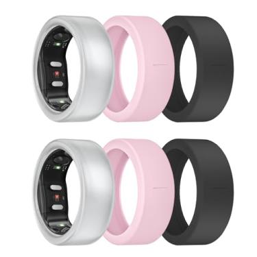 Imagem de MAKCPOIMER Capa de silicone compatível com Oura Ring Gen 4/3, protetor elástico para ULTRAHUMAN Ring AIR Acessórios para malhar homens e mulheres
