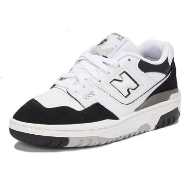 Imagem de New Balance Tênis masculino 550, Branco, preto., 5.5 Big Kid