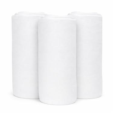 Imagem de Kit 3 Lençol de Berço com Elástico Tecido Soft 100% Algodão Para Colchão Padrão Americano 70x130x12cm Conforto Praticidade Ajuste Seguro