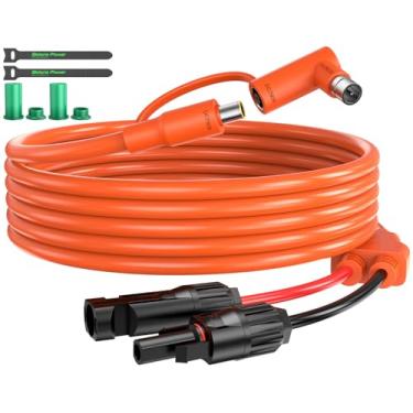 Imagem de Conector solar de 1,8 m para cabo adaptador de 8 mm com DC8020/7909 compatível com BLUETTI, Yeti, Anker, estação de energia portátil Jackery para acampamento, trailer, uso de emergência