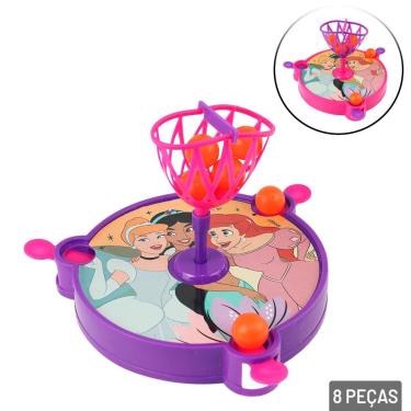 Imagem de Mini Jogo de Basquete 8 Peças Princesas Color - Tudo em Caixa