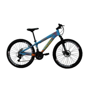 Imagem de Bicicleta Viking X Tuff25 Freeride Aro 26 Freio A Disco 21 Velocidades Cambio Traseiro Shimano Dianteiro Importado Azul Laranja - Vikingx (copy-2610)