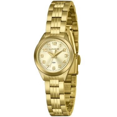 Imagem de Relógio Lince Feminino Ref: Lrgh267l25 C2kx Clássico Dourado