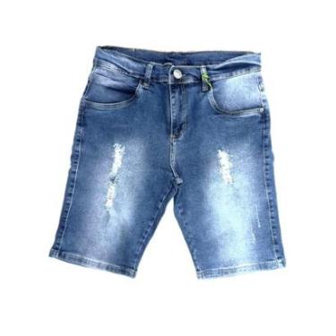 Imagem de Bermuda Jeans One Jeans Casual Masculino Adulto - Ref 026782-Unissex