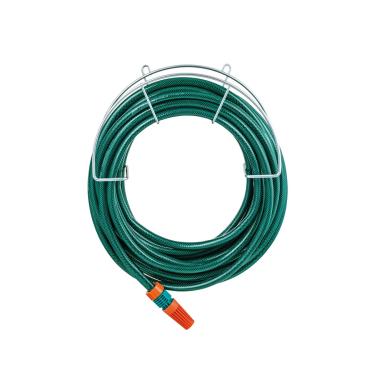 Imagem de Suporte para Mangueira de Jardim Organizador Lavanderia Quintal Cromado