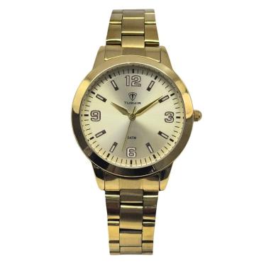 Imagem de Relógio Feminino Tuguir Analógico TG188 Dourado