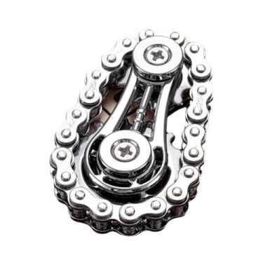 Imagem de Fidget Spinner De Metal Para Adultos, Brinquedo Anti-stress Com Corren