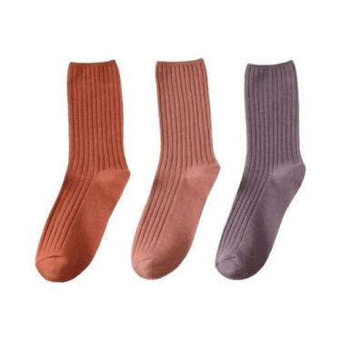 Imagem de Meias Longas De Algodão Respirável Estilo Japonês Retro Para Mulheres,