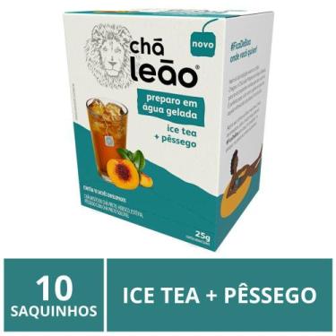 Imagem de Chá Leão Gelado, 10 Saquinhos, Ice Tea Pêssego