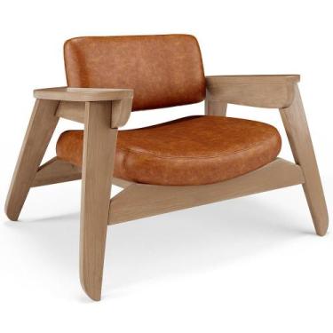 Imagem de Poltrona Decorativa Para Sala Living Concept L02 Nature material sinté