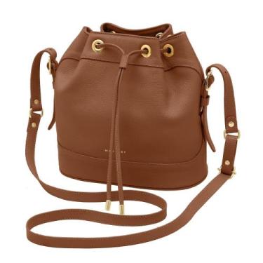 Imagem de Bolsa Bucket Transversal Couro Bovino Legítimo Mariart Chia