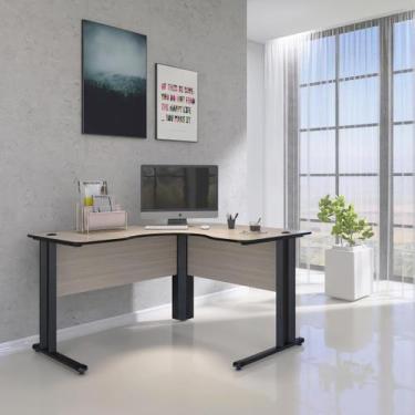 Imagem de Escrivaninha Mesa Escritório em L Estação de Trabalho ETP1515 Maxxi 15