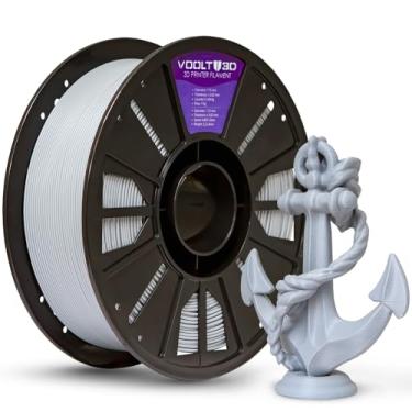 Imagem de Filamento PLA Voolt3D Linha Sólida 1,75mm High Speed – Para Impressora 3D, 1kg (Cor Cin...