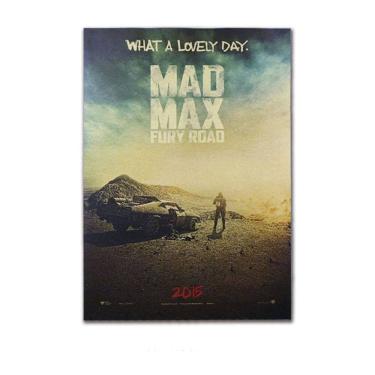 Imagem de Pôster pintando papel Kraft vintage Mad Max Fury Road