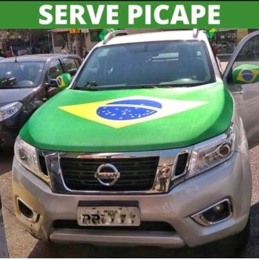 Imagem de Capa para capo do carro copa do mundo brasil - Lado Rosa