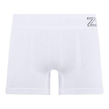 Imagem de Cueca Boxer Plus Size Lisa ZR no cós sem Costura Branco - Zee Rucci, G