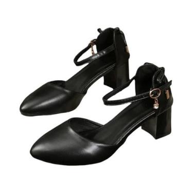 Imagem de Sapatos De Salto Alto Estilo Fada Primavera Verão Com Alça Fina, Laço 