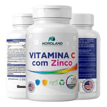 Imagem de Vitamina C Com Zinco 500mg 120 Cápsulas  Nordland